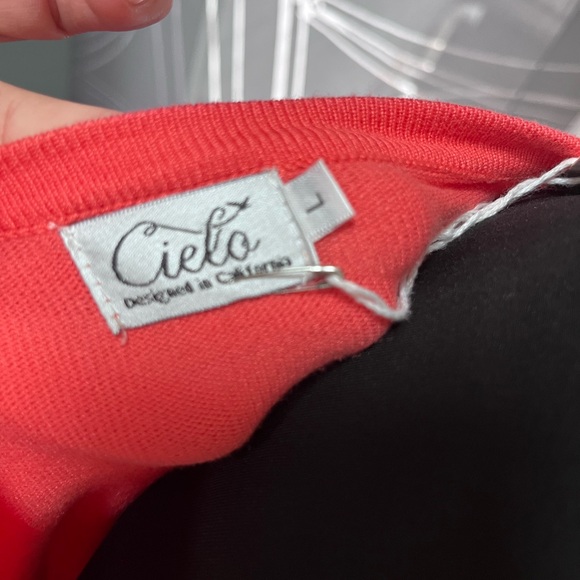 Cielo Coral Orange Button-Up Cardigan - Picture 8 of 9